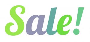 pastel colour sale sign