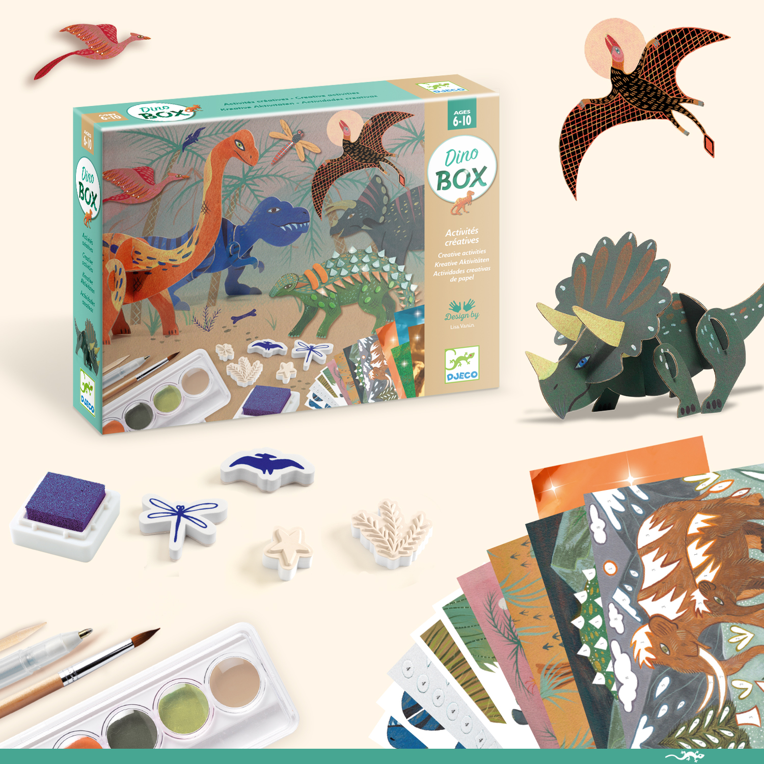 Djeco Card Game - Dino Draft » 30 Days Right of Cancellation