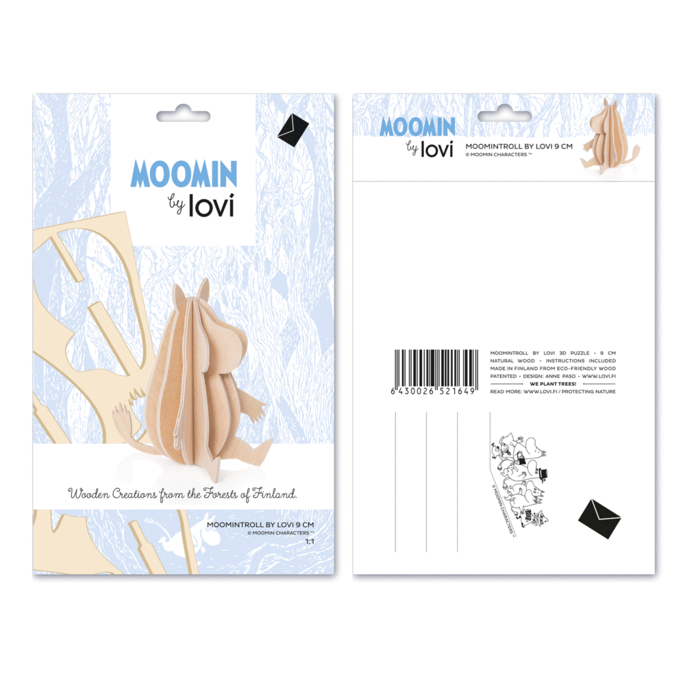 Lovi Moomin troll packaging