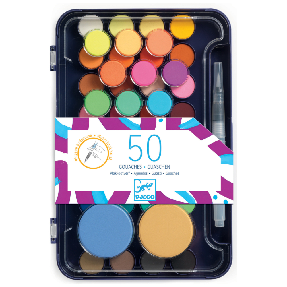 50 gouaches by Djeco