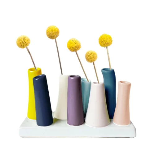 modern bud vase mustard by chive