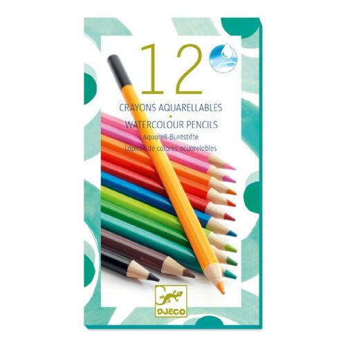 12 watercolour pencils by djeco