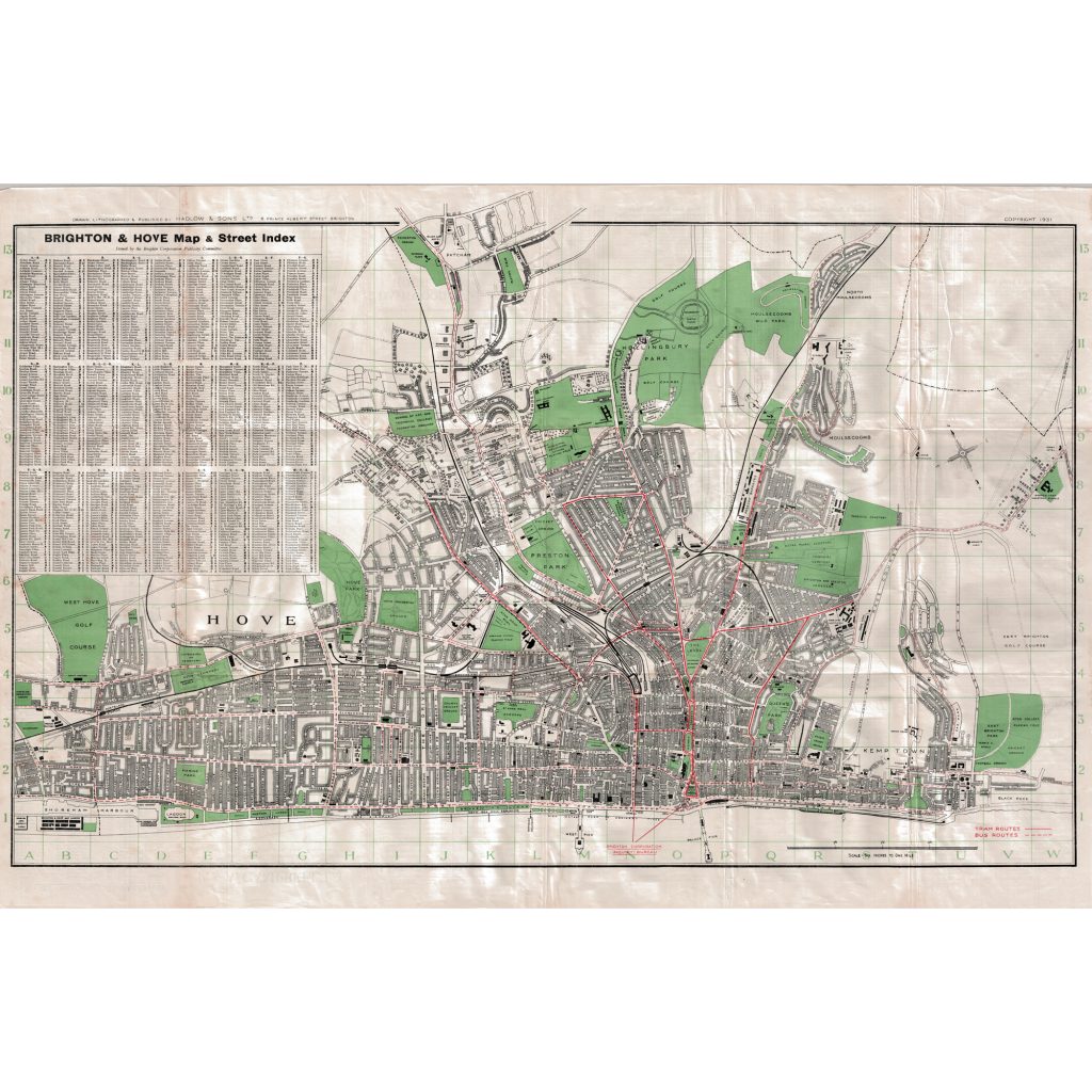 Brighton And Hove Map Print 1931 Cad Eau Online   Brighton And Hove Map 1931 Cad Eauonline 1024x1024 