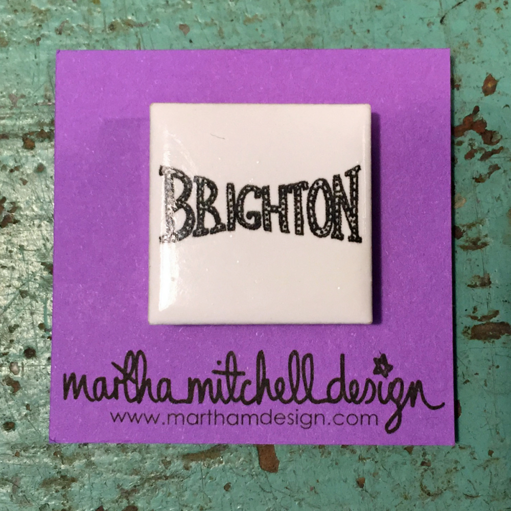 Brighton tile magnet bu Martha Mitchell