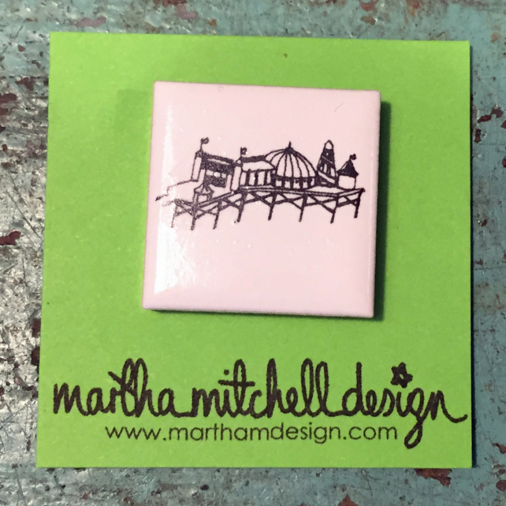 Palace Pier tile magnet by Martha Mitchell