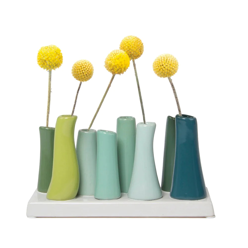 modern bud vase chartreuse by Chive
