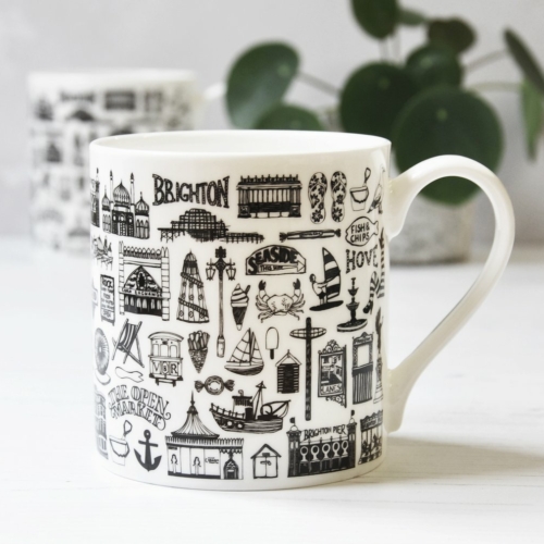 Brighton mug mix by Martha Mitchell Design