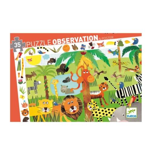 puzzle observation jungle by Djeco