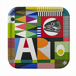 Square Art tray by Swedish designer Maria Holmer Dahlgren