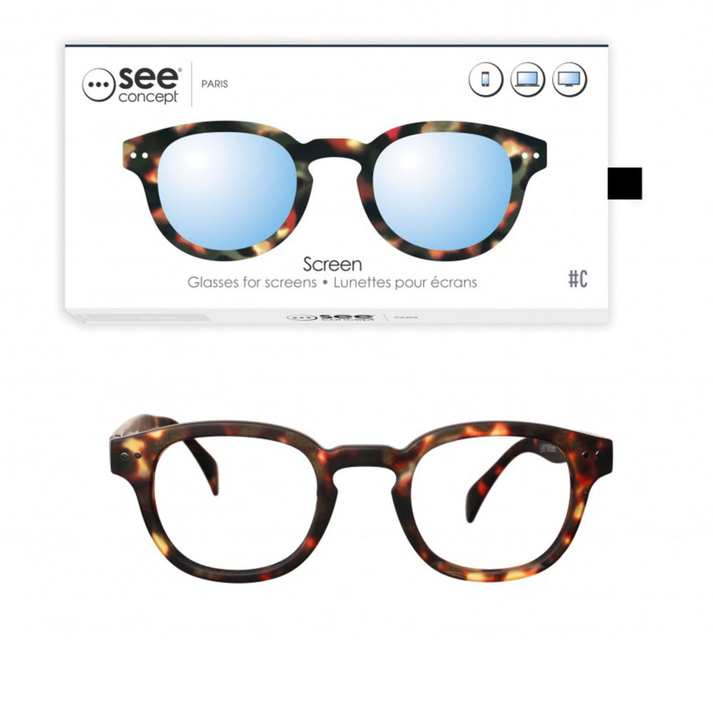Screen glasses Framce#C tortoise by See Concept
