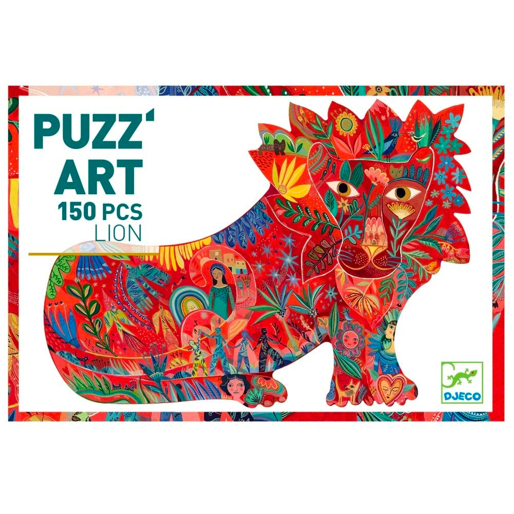 puzz art lion by djeco