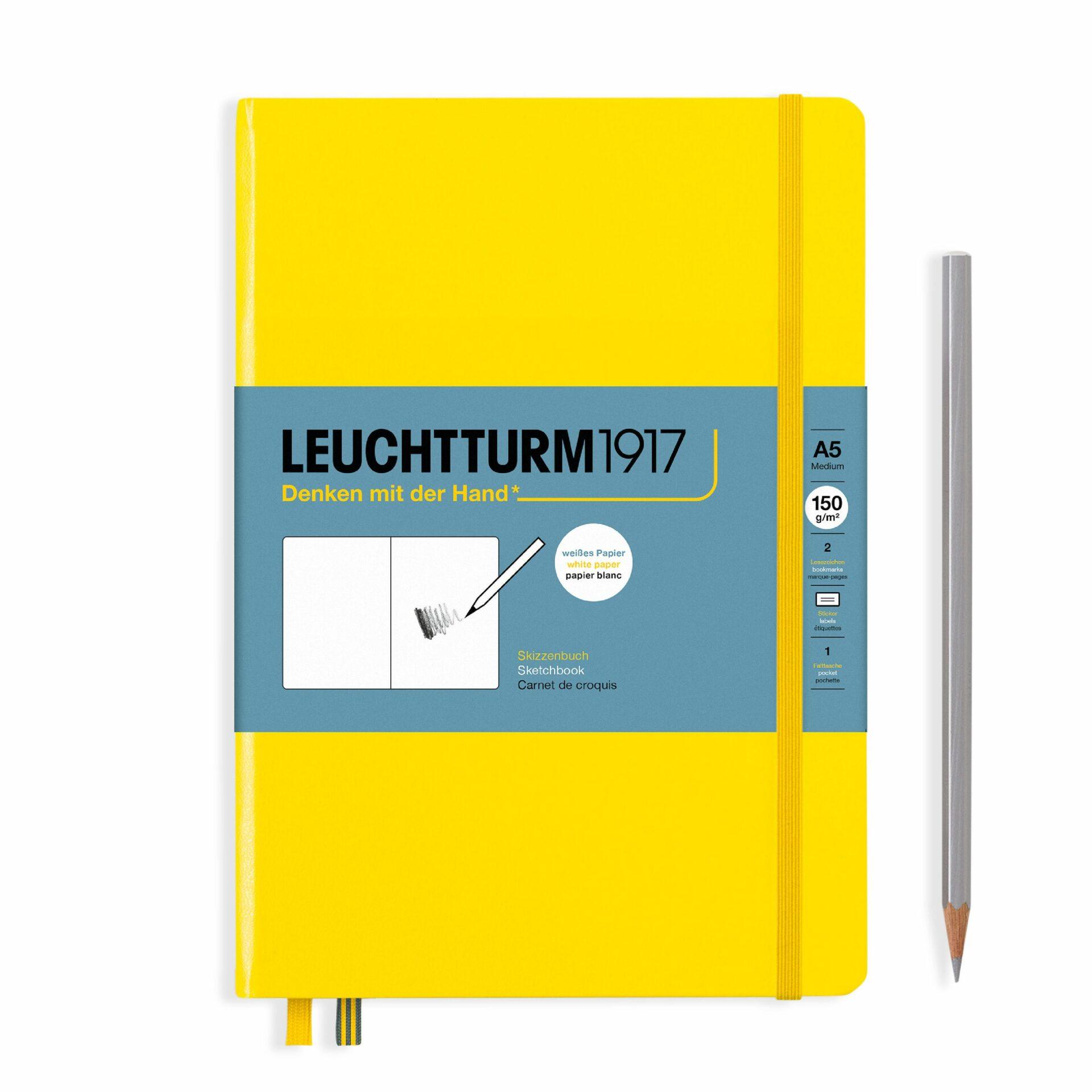 sketchbook medium A5 lemon by Leuchtturm1917