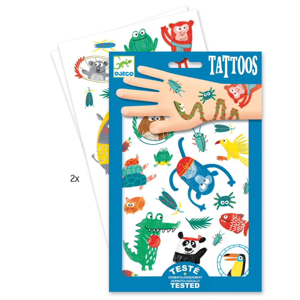children tattoos snouts by Djeco