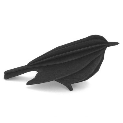 Small bird black by Lovi