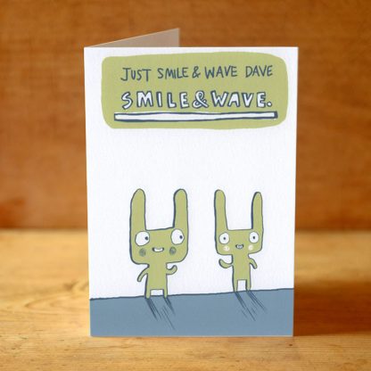 Smile and wave dave card by Sarah Ray