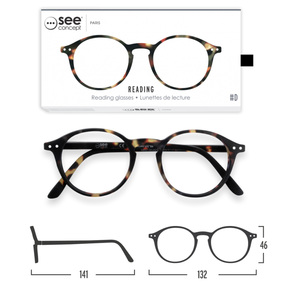 Letme See fashion reading glasses frame D tortoise by See Concept