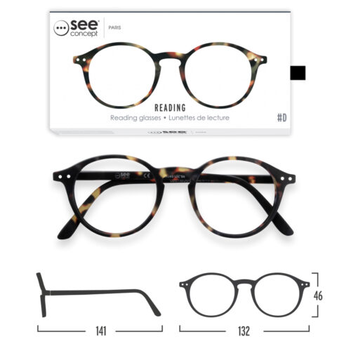 Letme See fashion reading glasses frame D tortoise by See Concept