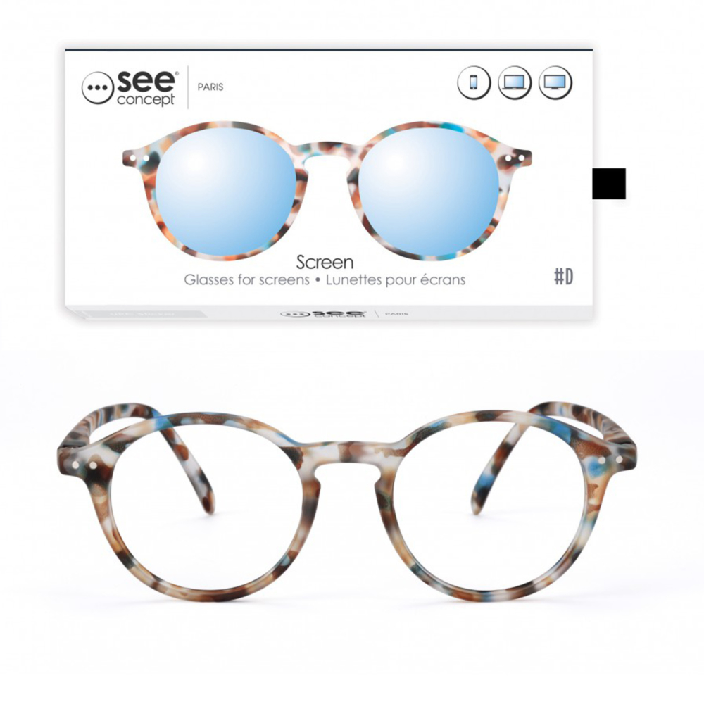 LetmeSee fashion reading glasses #D blue tortoise by See Concept