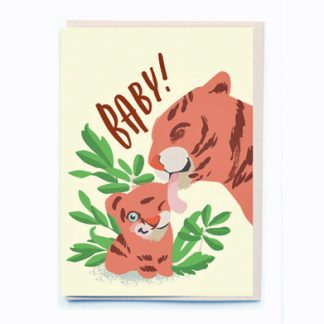 Baby tiger card by Noi