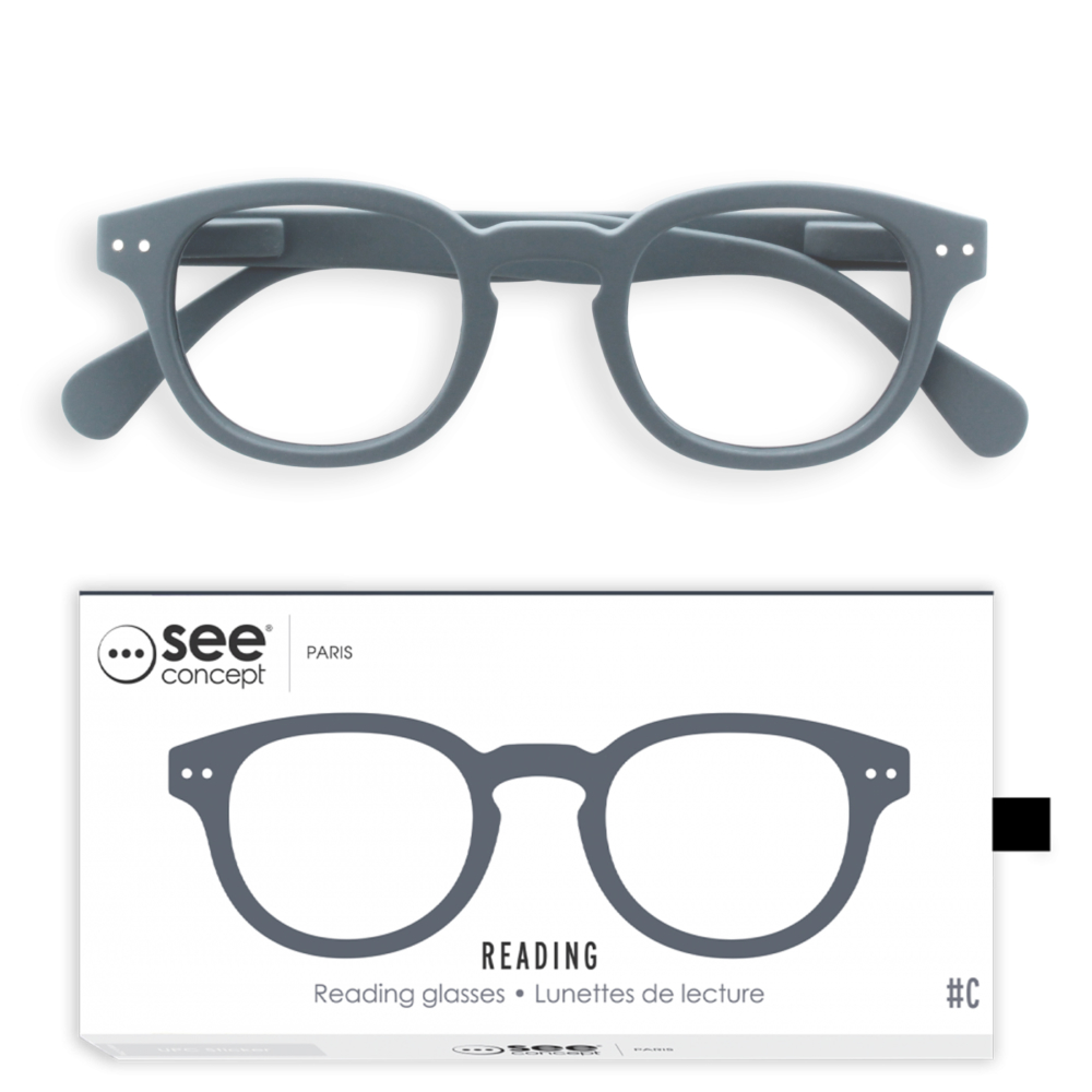 C grey reading glasses by see concept
