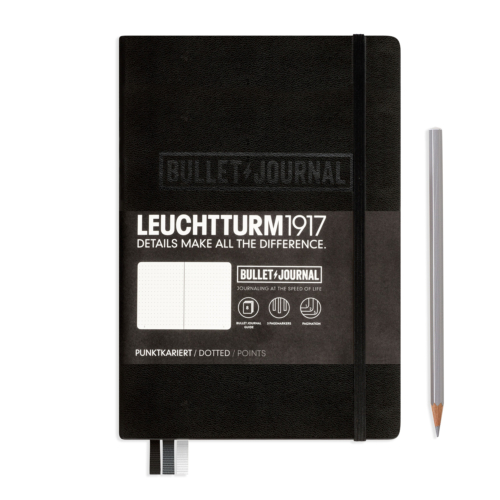 Bullet Journal Notebook Medium A5 hardcover black by Leuchtturm1917