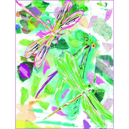 dragonflies card by artists on cards