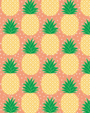 Sass & Belle Paper Tropical Summer Pineapple Bunting Decoration Yellow Home Gift