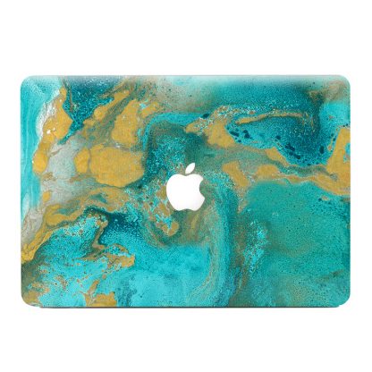 macbook air skin turquoise marble
