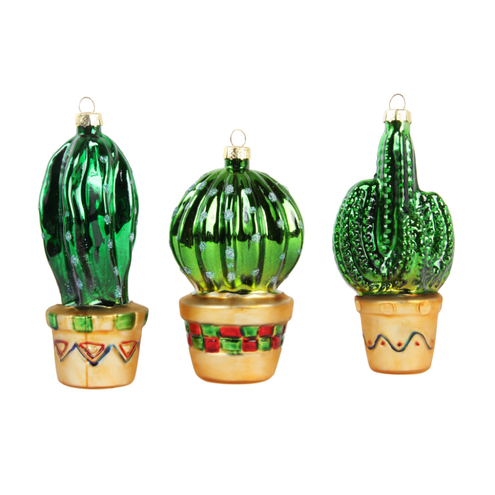 cactus ornaments set of 3 by &klevering