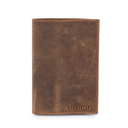 distressed leather passport holder