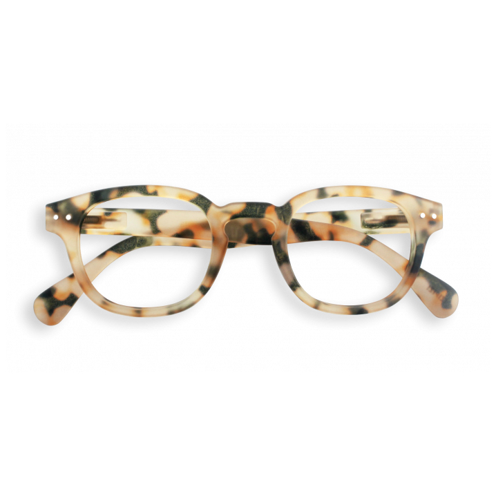 Light tortoise fashion reading glasses frame C by Izipizi