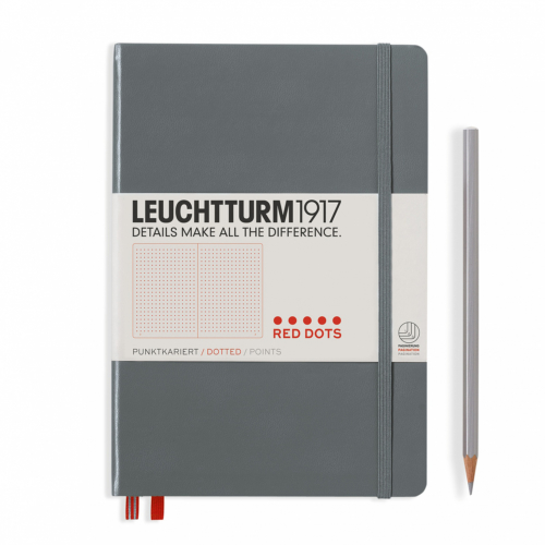 Special edition red dots notebbok Anthracite by Leuchtturm1917