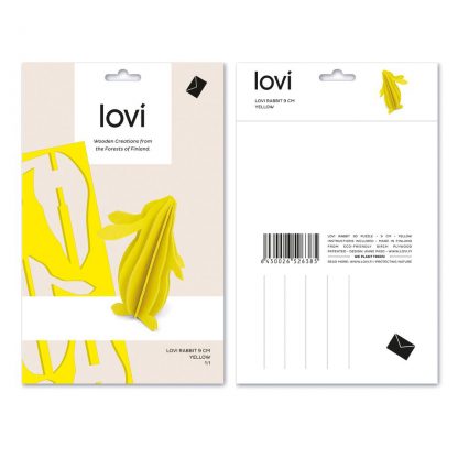 medium rabbit yellow new packaging by Lovi