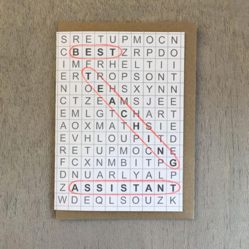 best teacher assistant card by Petra Boase