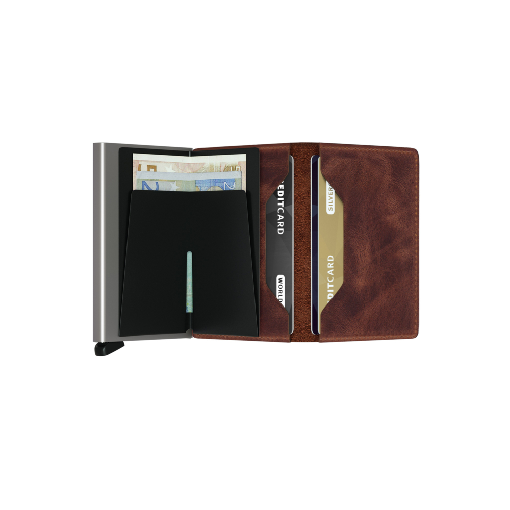 Secrid slim wallet vintage brown
