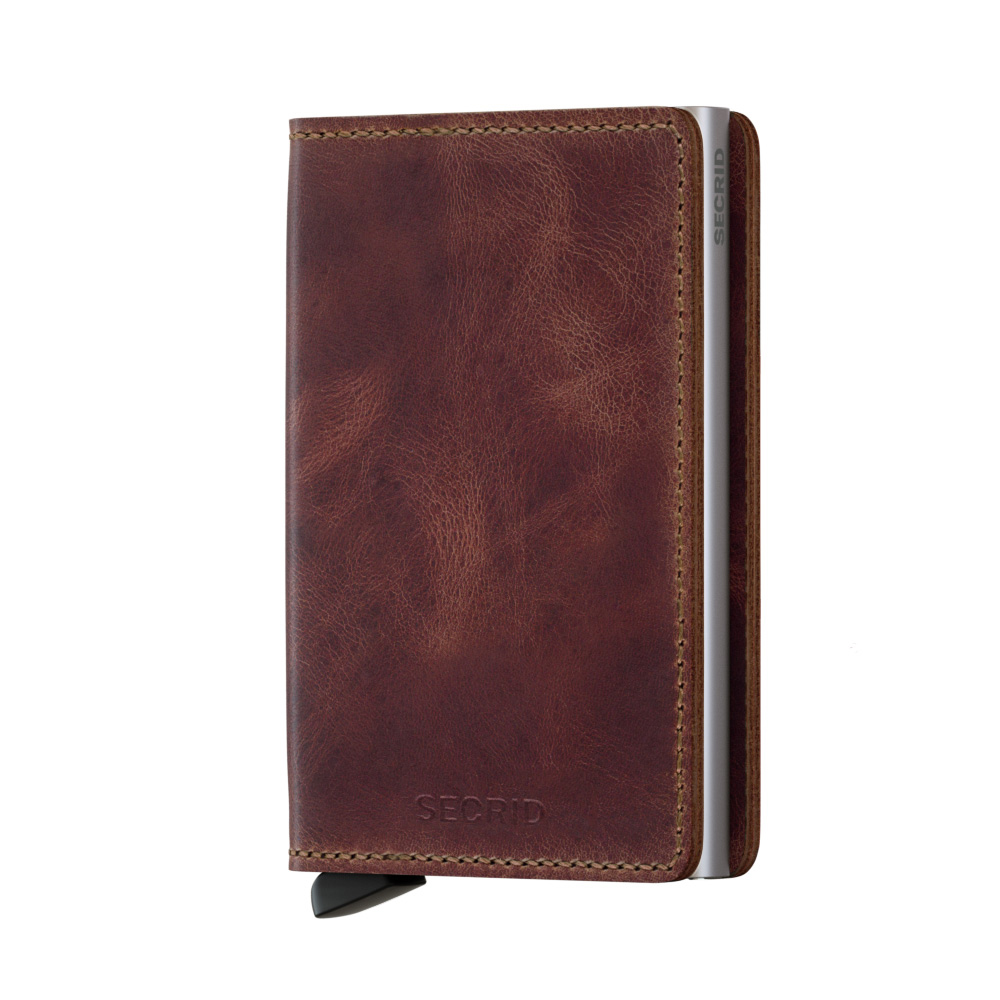 Secrid slim wallet vintage brown