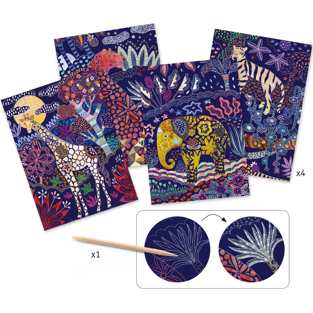 Scratch Cards Lush Nature by Djeco