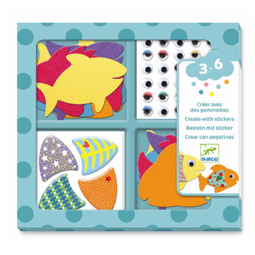 Stickers I Love Fish by Djeco