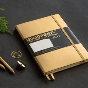 Gold Diary 2019 weekly planner and notebook by Leuchtturm1917