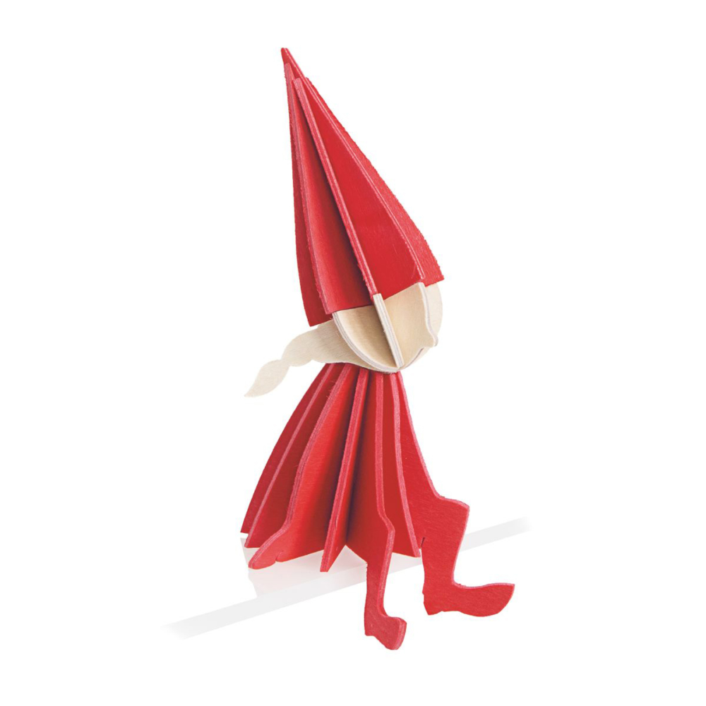 wooden girl elf red by Lovi