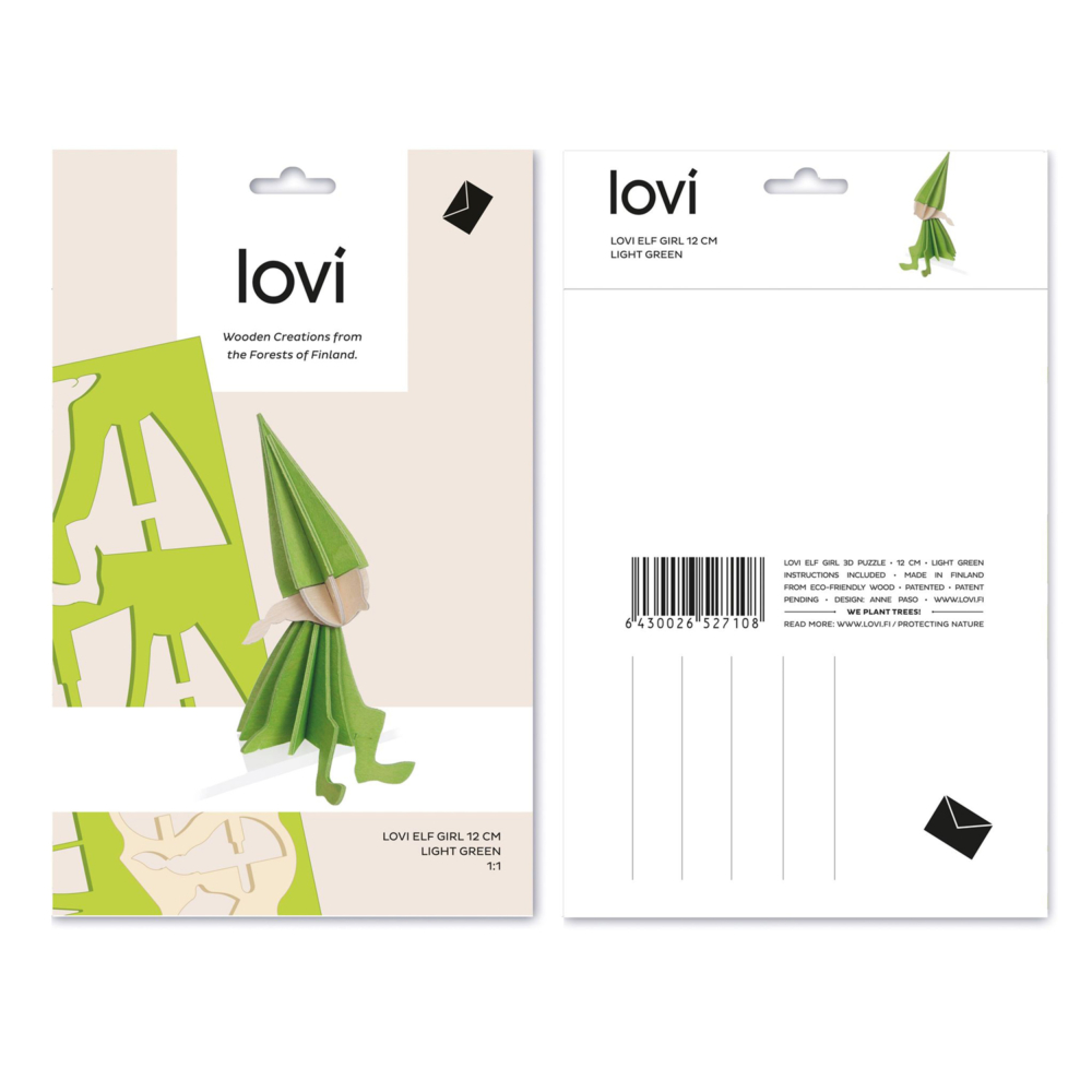 lovi elf girl light green packaging