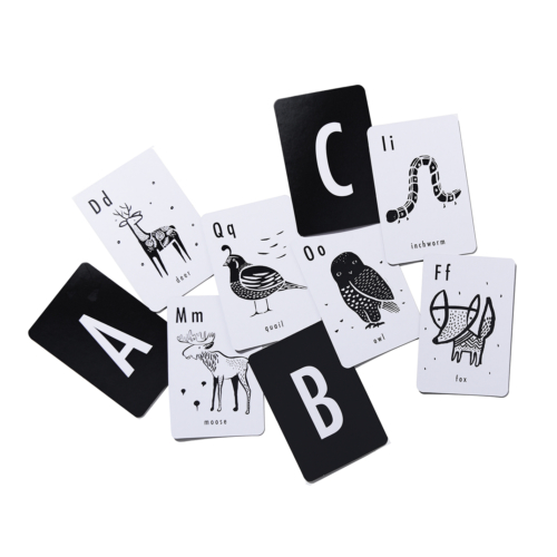 animal alphabet cards by the wee gallery