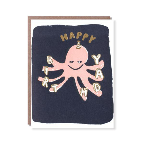 octopus birthday card by 1973