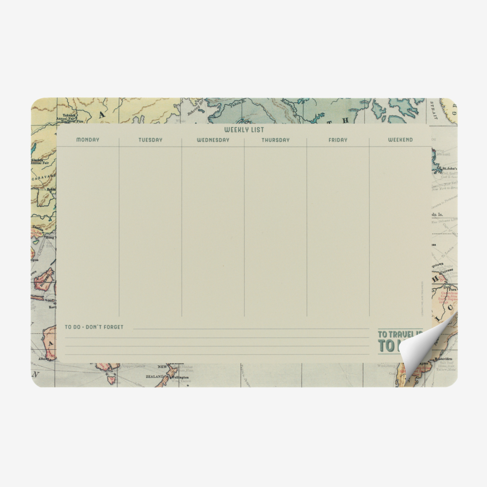 smart notes week planner travel by Legami