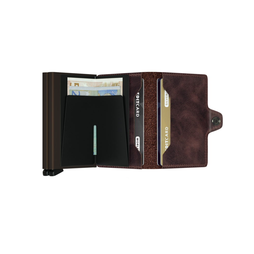 secrid twin vintage chocolate wallet