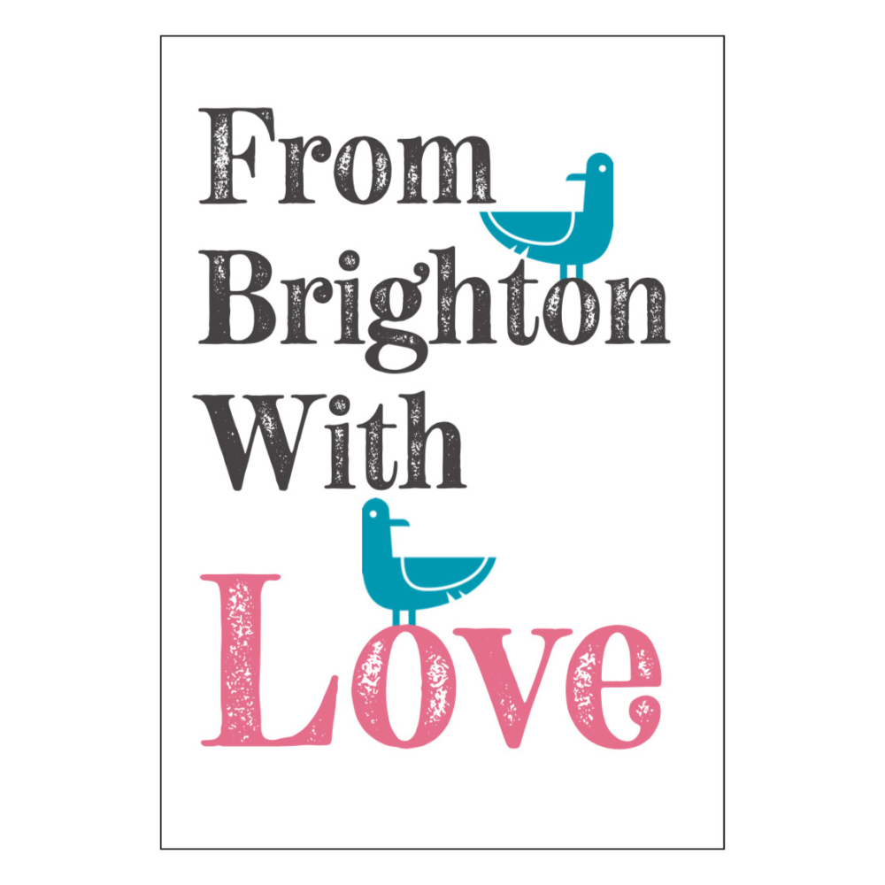 perching seagull greeting card by From Brighton With Love