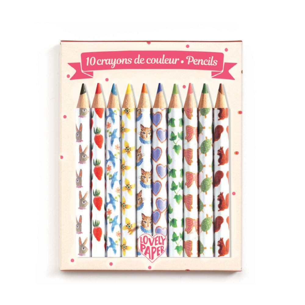 mini pencils colour by lovely paper . by Djeco