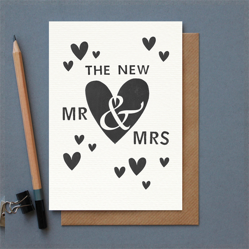 new mr and mrs card by kate guest