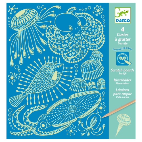 scratch cards sea life by Djeco