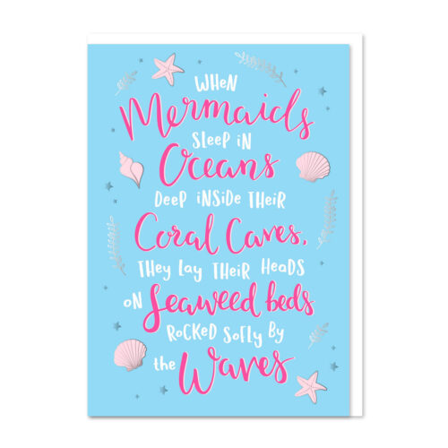 mermaid card by Aloha life